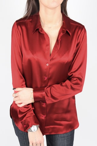 Chemisier en soie - Rouge