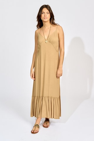 Robe longue - Beige
