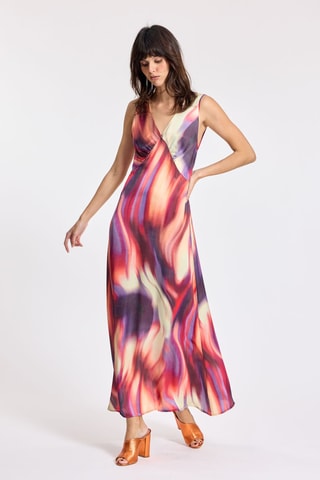 Robe longue tie and die - Multicolore