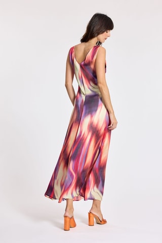Robe longue tie and die - Multicolore