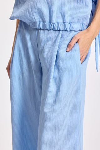 Pantalon taille haute - Bleu clair