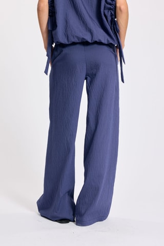 Pantalon taille haute - Bleu