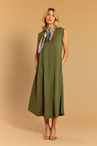 Robe trapèze - Vert