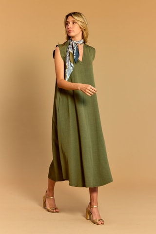Robe trapèze - Vert