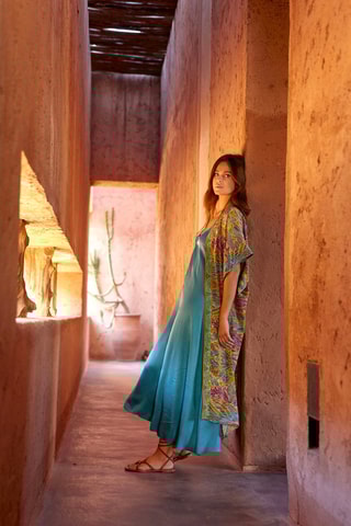 Robe longue - Turquoise