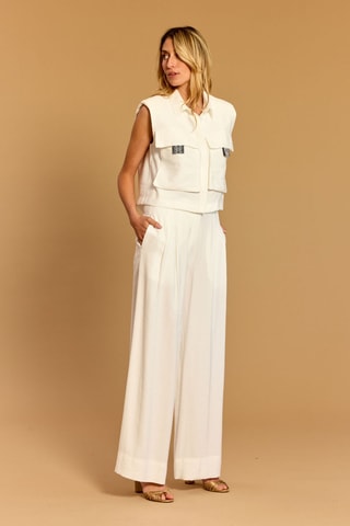 Veste sans manches - Écru