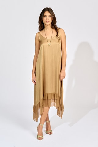 Robe midi - Beige