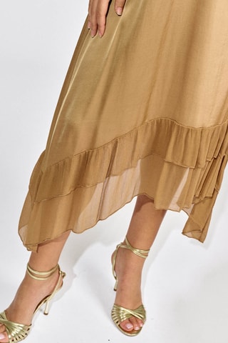 Robe midi - Beige