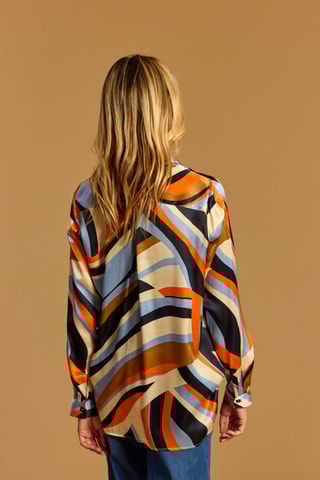 Chemisier en soie - Bleu