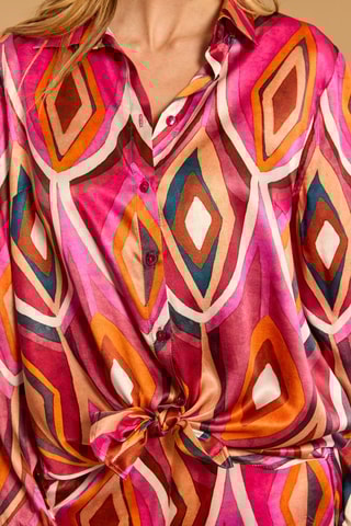 Chemisier en soie - Rose