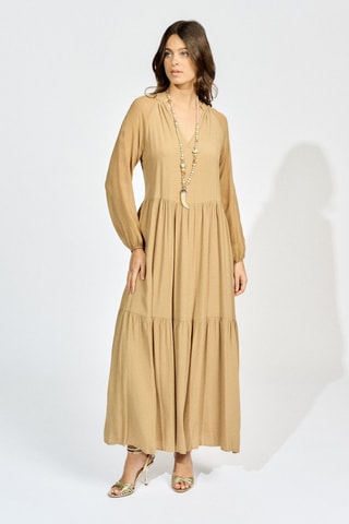 Robe longue - Beige