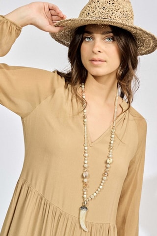 Robe longue - Beige