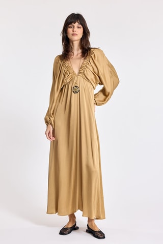 Robe longue - Marron clair