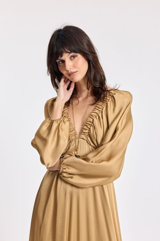 Robe longue - Marron clair