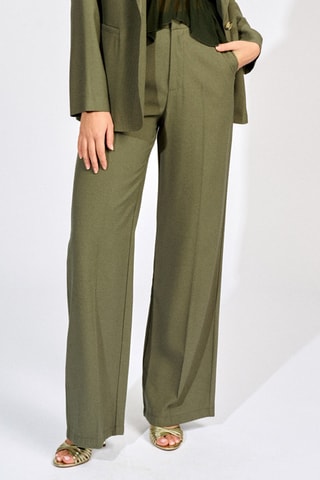 Pantalon talle haute - Kaki