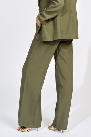 Pantalon talle haute - Kaki