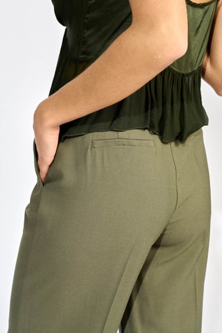 Pantalon talle haute - Kaki