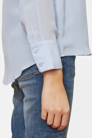 Blouse en soie - Bleu clair