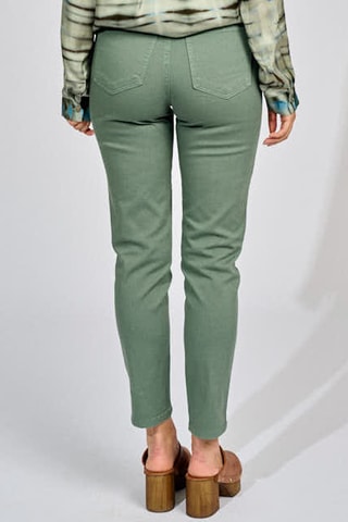 Jean 7/8 taille haute - Vert