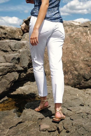 Jean taille haute - Blanc