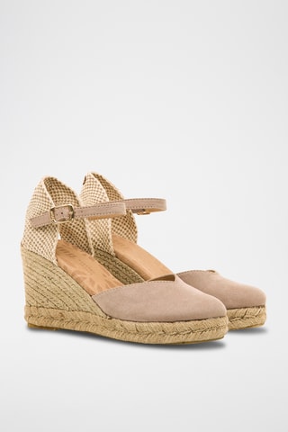 Espadrilles met Sleehak Louisa - Taupe