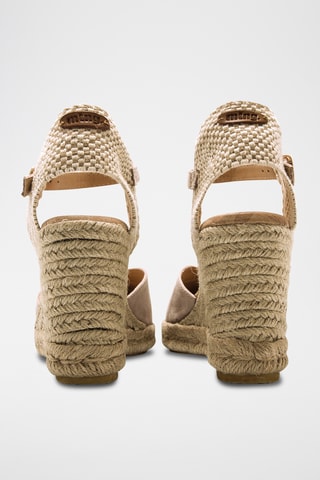 Espadrilles met Sleehak Louisa - Taupe