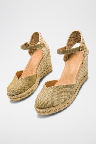 Espadrilles met Sleehak Louisa - Bruin