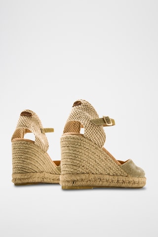 Espadrilles met Sleehak Louisa - Bruin