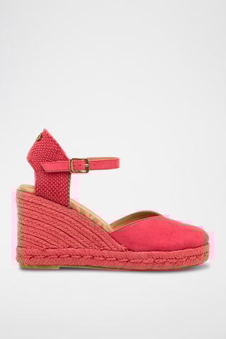 Espadrilles met Sleehak Louisa - Fuchsia