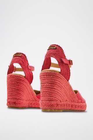 Espadrilles met Sleehak Louisa - Fuchsia