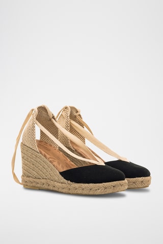 Espadrilles met Sleehak Louisa - Beige