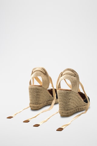 Espadrilles met Sleehak Louisa - Beige