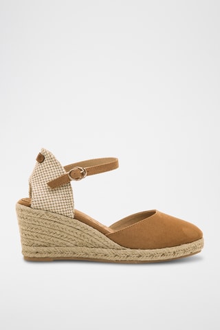 Espadrilles met Sleehak Austen - Camel