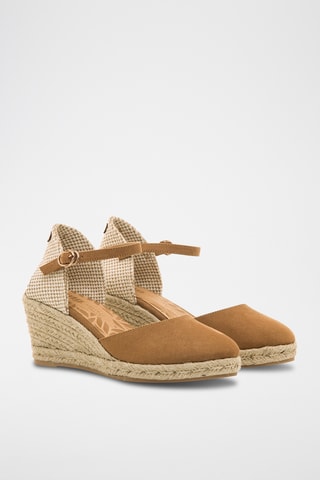 Espadrilles met Sleehak Austen - Camel