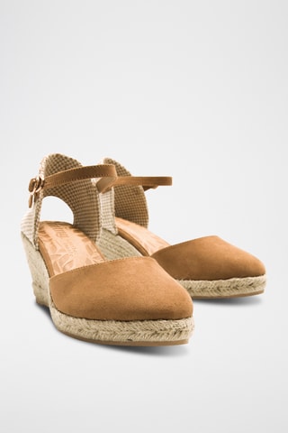 Espadrilles met Sleehak Austen - Camel