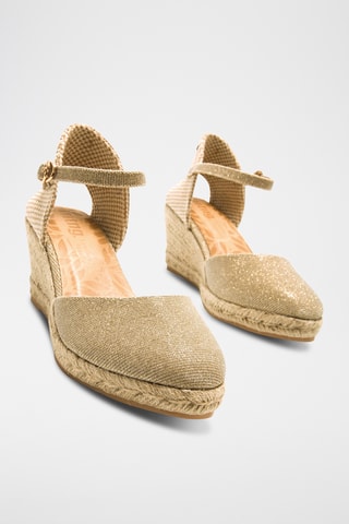 Espadrilles met Sleehak Austen - Taupe