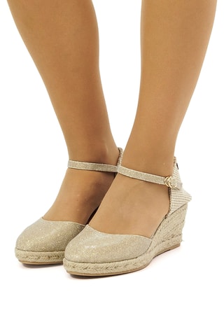 Espadrilles met Sleehak Austen - Taupe