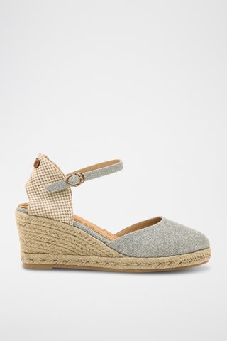 Espadrilles met Sleehak Austen - Zilverkleurig 