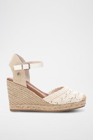 Espadrilles met Sleehak - Wit