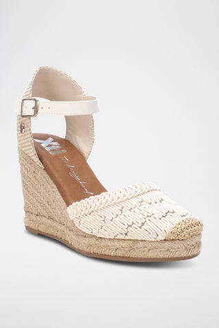 Espadrilles met Sleehak - Wit
