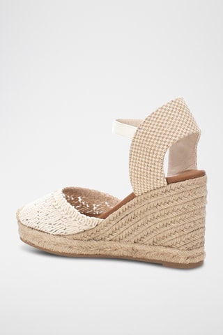 Espadrilles met Sleehak - Wit