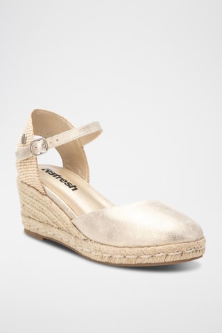 Espadrilles met Sleehak - Goudkleurig