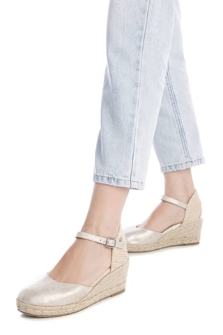 Espadrilles met Sleehak - Goudkleurig