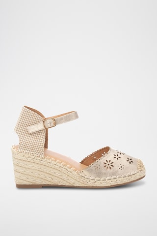 Espadrilles met Sleehak - Goudkleurig