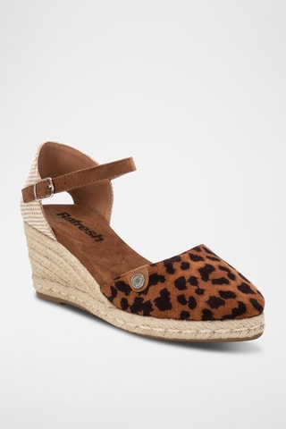 Espadrilles met Sleehak - Camel