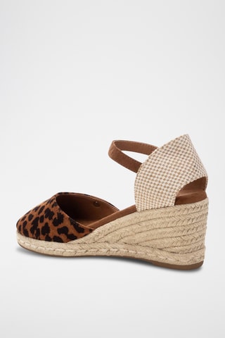 Espadrilles met Sleehak - Camel