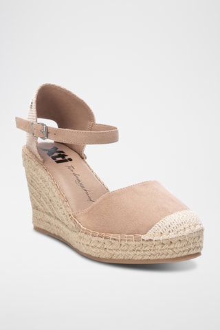 Espadrilles met Sleehak - Beige