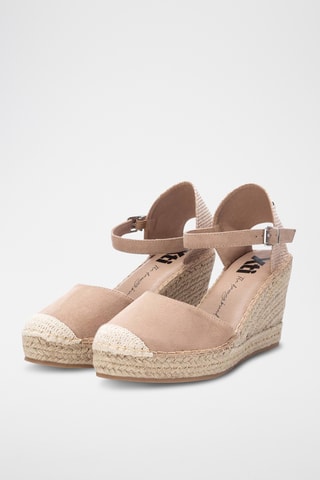 Espadrilles met Sleehak - Beige