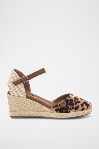 Espadrilles met Sleehak - Taupe