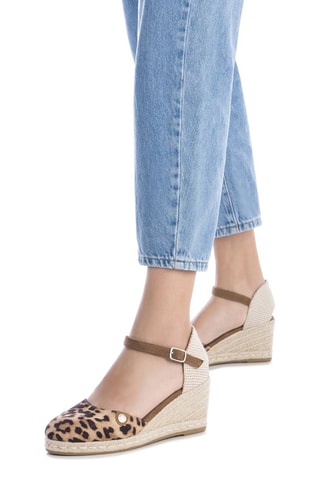 Espadrilles met Sleehak - Taupe
